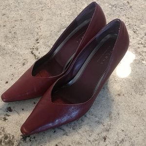 Red Genuine Leather Heels.